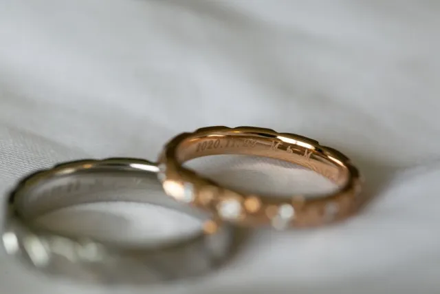 ショーメの結婚指輪の刻印